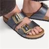 Birkenstock Sydney Lux Buckle Birko-Flor - Metallic Black